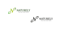 Naturely N Letter Logo Design Screenshot 2