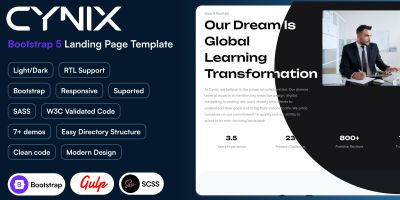 Cynix - Landing Page Template