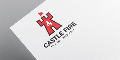 Castle Fire Logo Design