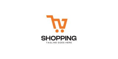 N Letter Shopping Cart Logo