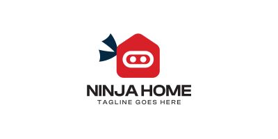 Ninja Home Logo Template