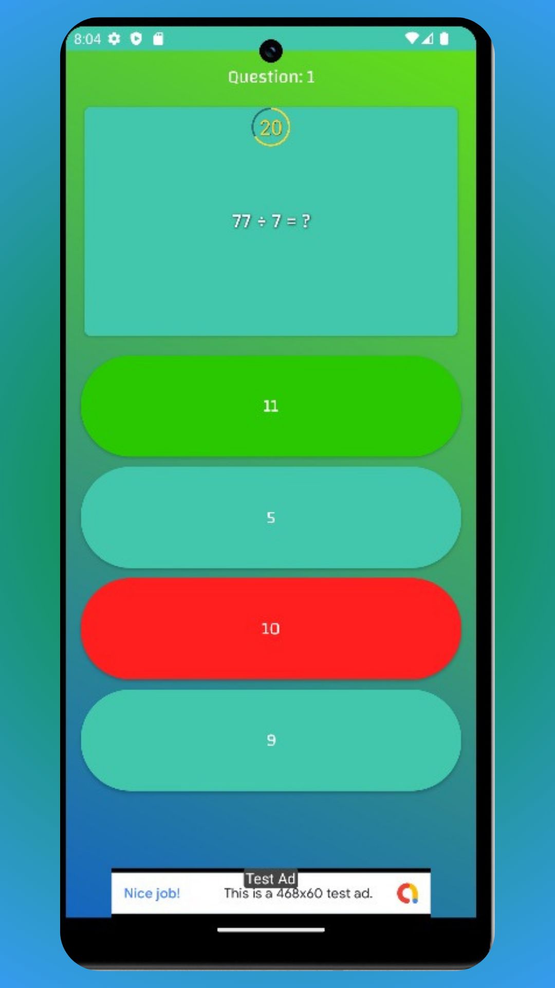 Math Genius Quiz Game App by Coderunstudioxsoftcodes | Codester