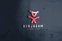 Ninja Gamer Logo Template Screenshot 1