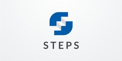 Steps Letter S Logo