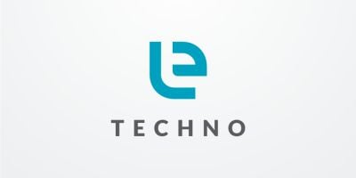 Techno Letter T Logo design vector template