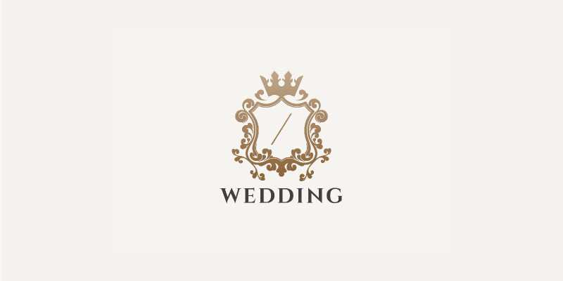 Wedding Crest Luxury Logo
