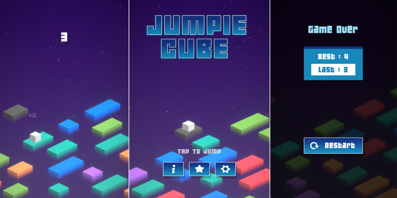 Jumpie Cube - Mobile Unity Game with Admob