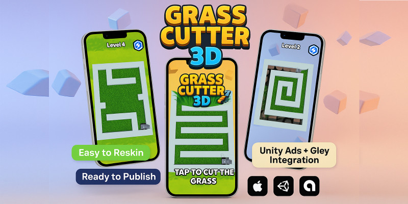 Grass Cutter 3D - Hyper Casual Mobile Unity Game
