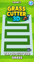 Grass Cutter 3D - Hyper Casual Mobile Unity Game Screenshot 1