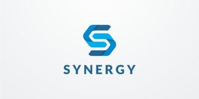 Synergy Letter S Logo design vector template v.06