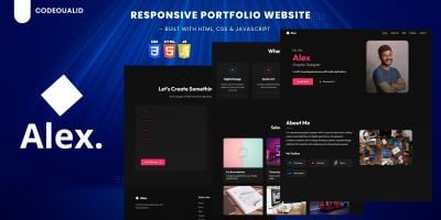 Modern Portfolio Template for Graphic Designer