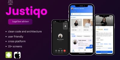 Lawyer advisor App Flutter UI 
