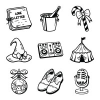 Celebration Line Icons - Vector Party Illustration