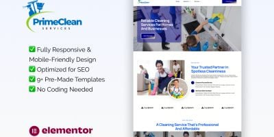 PrimeClean – Elementor Template Kit