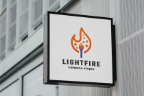 Fire Light - Burning Match Logo Screenshot 1