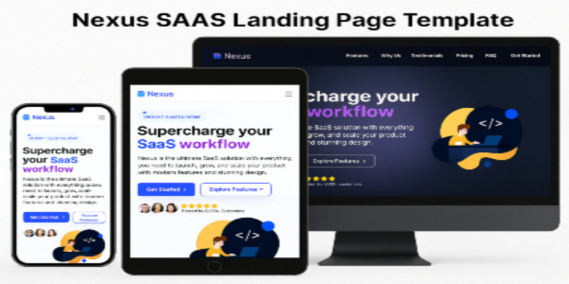 Nexus - SaaS Landing Page Template