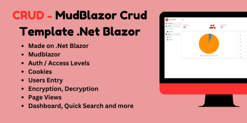 Mudblazor Crud - Crud Template .Net Blazor