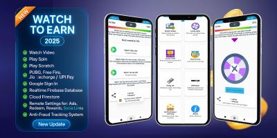 Watch to Earn - Unity Android Game