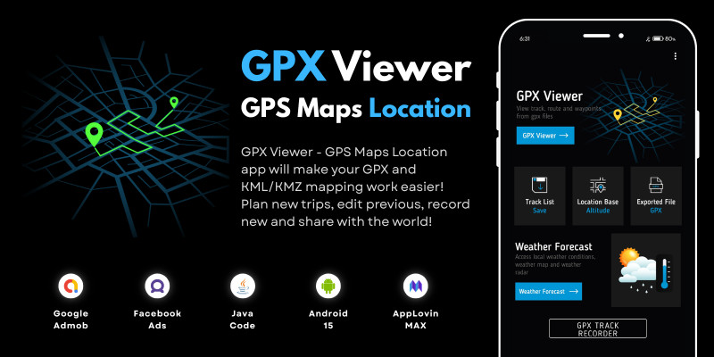 GPX Viewer GPS Maps Location AdMob Ads Android