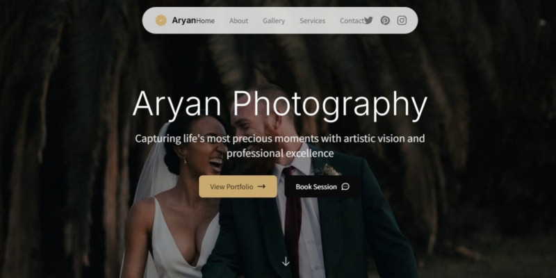 Aryan Photography - Portfolio HTML Template