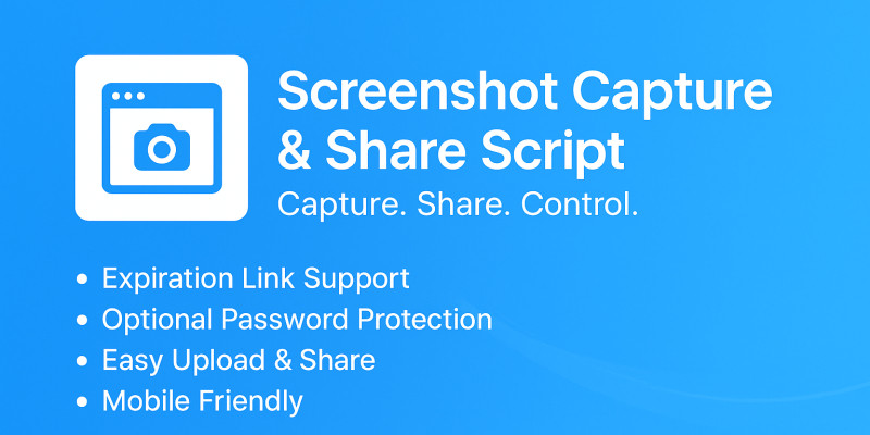 Secure Screenshot Share Script
