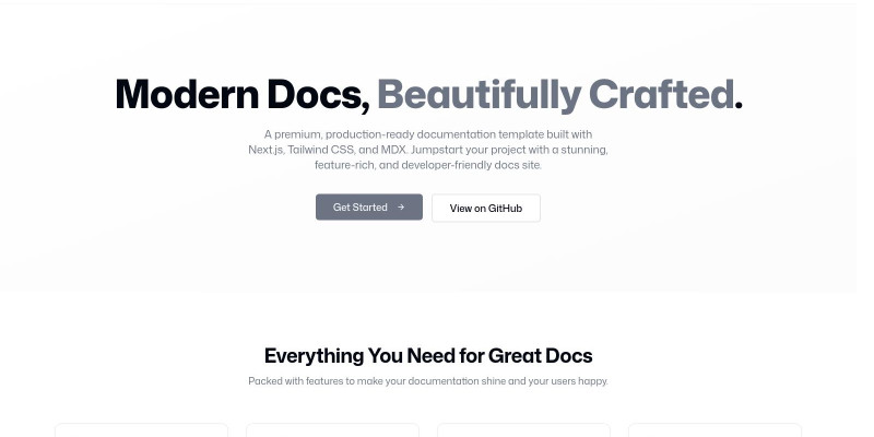Modern Documentation Template