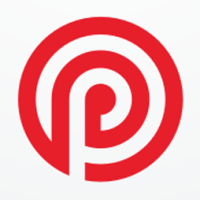 Point Target Letter P Logo design