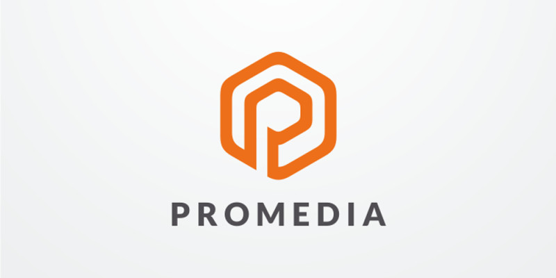 Letter P Hexagon Logo design v05