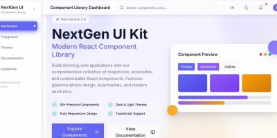 NextGen UI Kit - Modern React Component