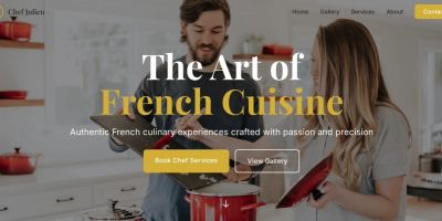 Chef Julien – Elegant French Cuisine Portfolio