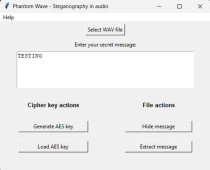 Phantom Wave - Audio Steganography App Screenshot 8