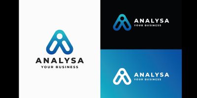 Analyssa Letter A - Abstract Arrow Ascent Logo