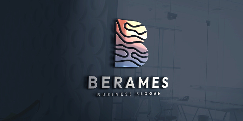 Berames Wavy Letter B Logo
