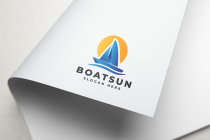 Boat Sun Sailing Logo Screenshot 2