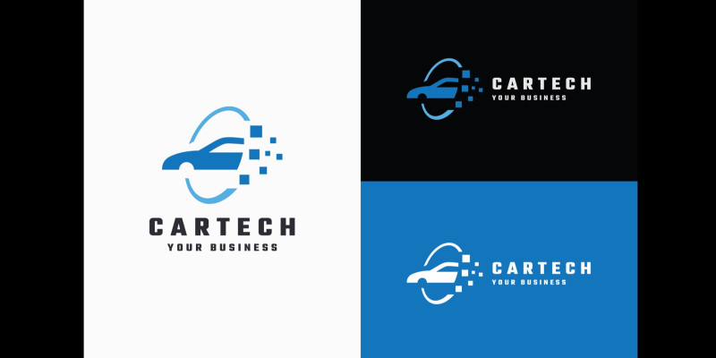 Car Tech - Digital Automotive & Tech Logo