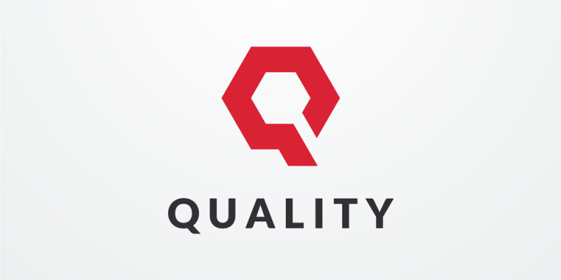 Letter Q Geometric Octagon Vector Logo v08