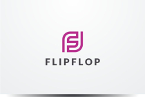Flip Flop Initial Letter F FF S Vector Logo Screenshot 2