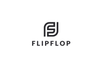 Flip Flop Initial Letter F FF S Vector Logo Screenshot 3