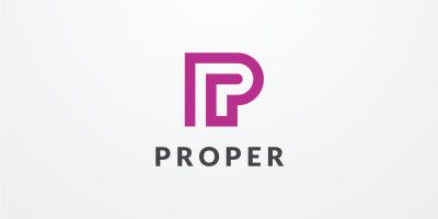Letter P Vector Logo Design v15