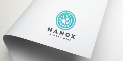 Nanox Molecular Circle Logo