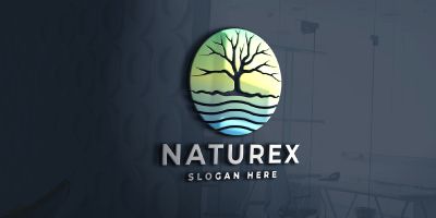 Naturex Tree and Water Logo