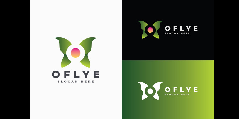 OFLYE - Nature Inspired Butterfly / Leaf Logo