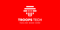 Troops Tech Creative Logo Design Screenshot 4