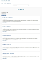 Short Stories DB CMS Screenshot 2
