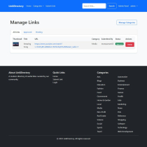 Modern Link Directory with Easy Admin Panel Screenshot 7