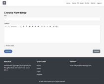 Online Notes Taking App with Powerful Admin Panel Screenshot 12