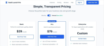 SaaS Launch Pro – Clean Responsive Landing Page Screenshot 2