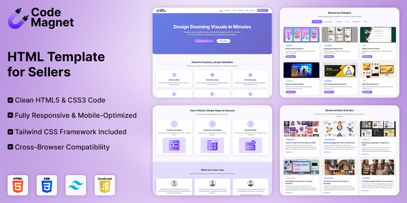 Digital Product HTML Template
