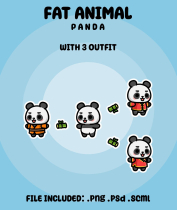 Cute Fat Animal Characters Bundle Screenshot 7
