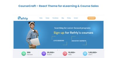 CourseCraft – React JS Theme